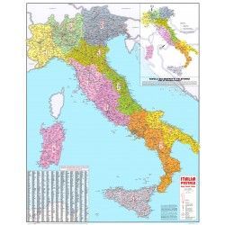 Postcodekaart Italië 1:1.000.000