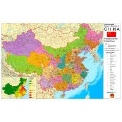 Postcodekaart China 1:4.000.000