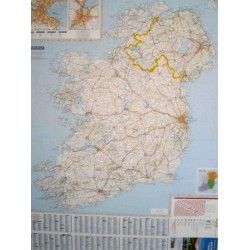 Landkaart Ierland 1:400.000 met plaatsnamenregister