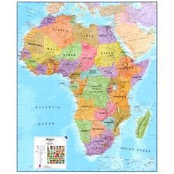 Continentkaart Afrika Maps International 1:8.000.000