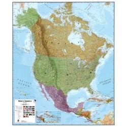 Continentkaart Noord-Amerika Maps International 1:7.000.000