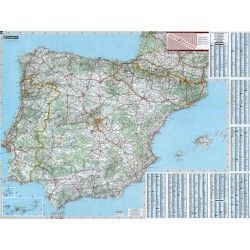 Landkaart Spanje 1:1.000.000 met plaatsnamenregister