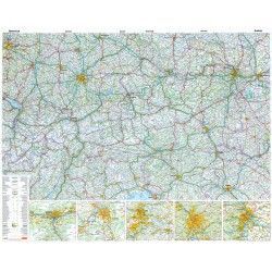 Landkaart Oostenrijk 1:500.000 met plaatsnamenregister