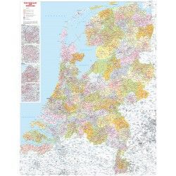 3-cijferige Postcodekaart Nederland