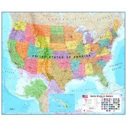 Landkaart Verenigde Staten van Amerika Maps International 1:4.250.000
