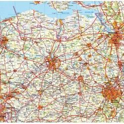 Provincie kaart Oost Vlaanderen 1:100.000