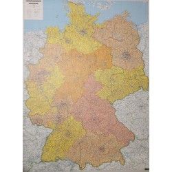 5-cijferige Postcodekaart Duitsland Freytag Berndt schaal 1:700.000 met plaatsnamenindex