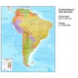 Continentkaart Zuid-Amerika Maps International 1:7.000.000